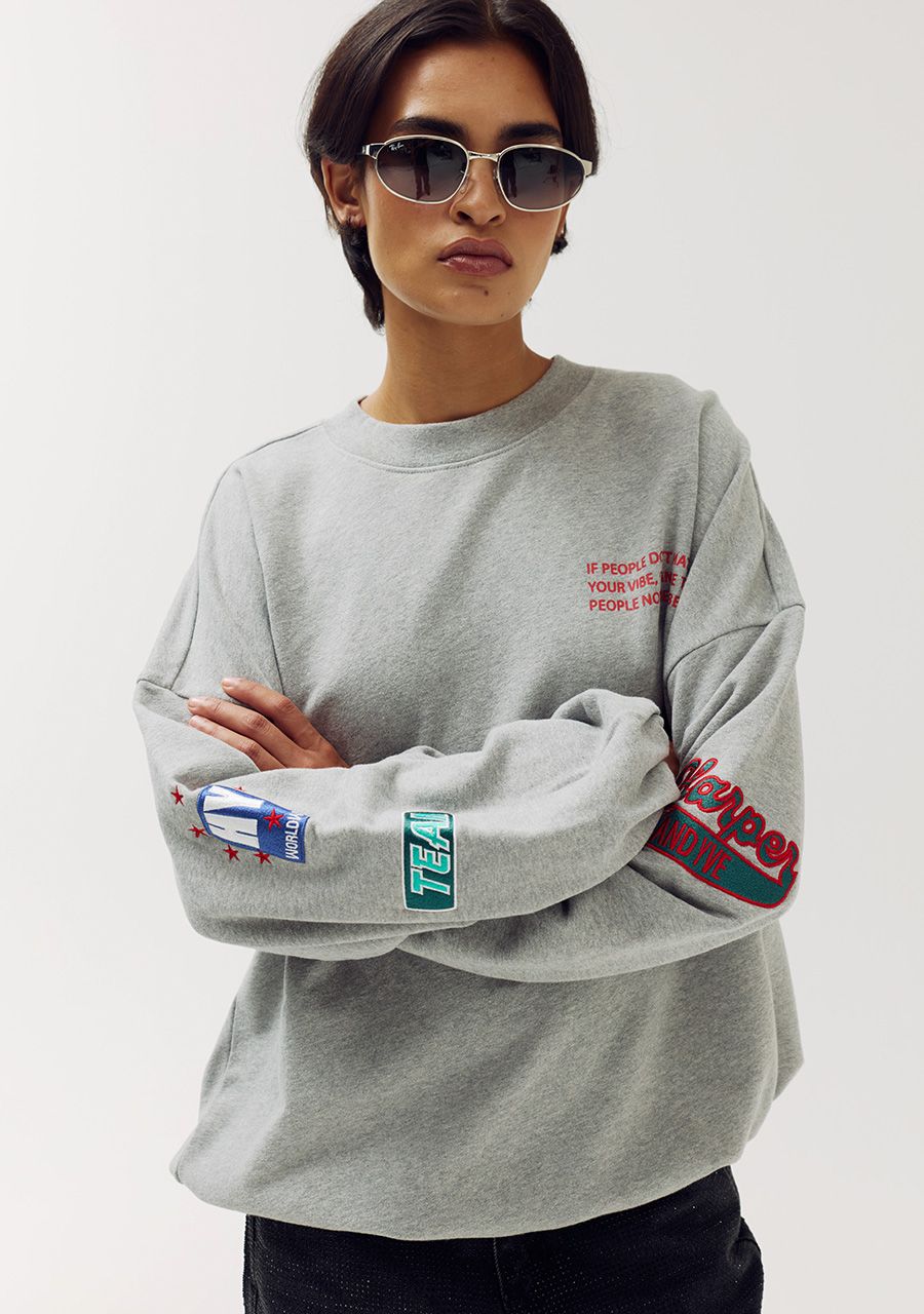HARPER &amp; YVE SWEATER YARA-SW GREY MELEE