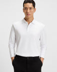 BOSS MEN OVERHEMD POLO PADO 30 JERSEY OPEN WHITE