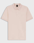 BOSS MEN POLO SLIM FIT STRETCH COTTON LOGOPATCH LIGHT ROSE