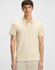 BOSS MEN POLO SLIM FIT STRETCH COTTON LOGOPATCH NATURAL