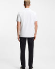 BOSS MEN POLO PRIME PIQUE LOGODETAIL WHITE