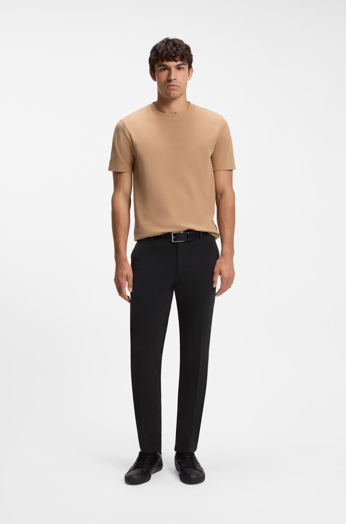 BOSS MEN PANTS H-KAITON1 SLIM FIT BLACK