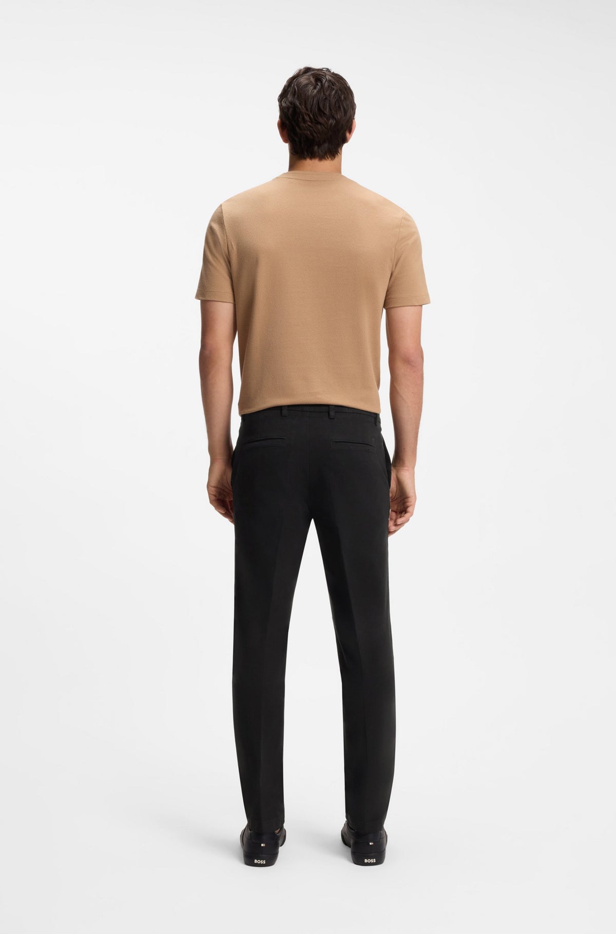 BOSS MEN PANTS H-KAITON1 SLIM FIT BLACK