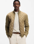 BOSS MEN JAS C-UBON JACKET WITH QUILTED FRONT KHAKI