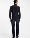 BOSS MEN JAS C-UBON JACKET WITH QUILTED FRONT DARK BLUE