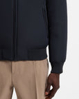 BOSS MEN JAS C-CANIOL WATER REPELLENT PUFFER JACKET DOUBLE B-MONOGRAM DARK BLUE