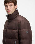 BOSS MEN JAS H-COLTER WATER REPELLENT PUFFER JACKET DARK BROWN