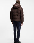 BOSS MEN JAS H-COLTER WATER REPELLENT PUFFER JACKET DARK BROWN
