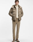 BOSS MEN JAS H-COLTER WATER REPELLENT PUFFER JACKET LIGHT BROWN