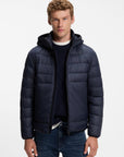 BOSS MEN JAS ODENNI WATER REPELLENT JACKET DARK BLUE