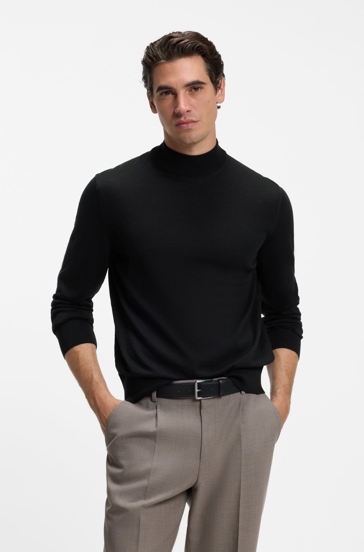 BOSS MEN PULLOVER H-BJARNO BLACK