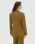 JOSH V BLAZER KANAN GETAILLEERD OLIVE GREEN