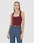 JOSH V TOP LINDE SLIM FIT BERRY RED