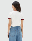 JOSH V T-SHIRT LOREN SLIM FIT OFF WHITE