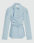 JOSH V BLOUSE LUANN FITTED FRESH BLUE
