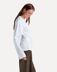ANOTHER-LABEL TOP MARGUERITE T-SHIRT L/S OFF WHITE
