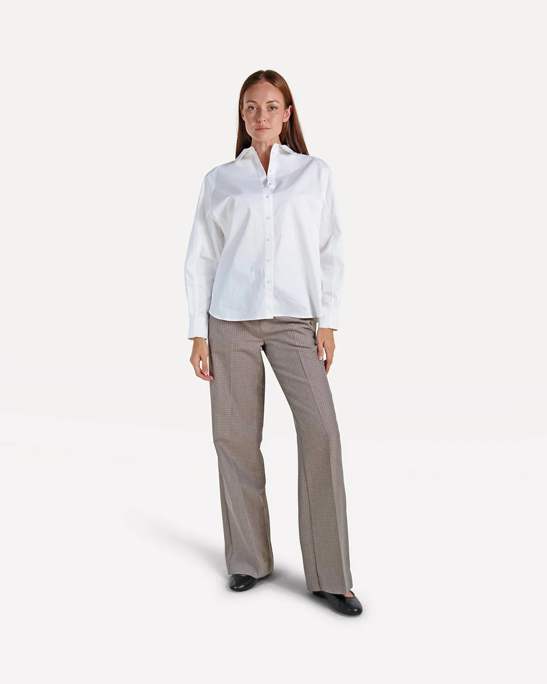 ANOTHER-LABEL PANTS MOORE BELTED CUP CHECK
