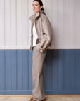 ANOTHER-LABEL PANTS MOORE BELTED CUP CHECK