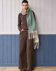 ANOTHER-LABEL JEANS MOORE DENIM WIDE FRINGE PANTS DELICIOSO
