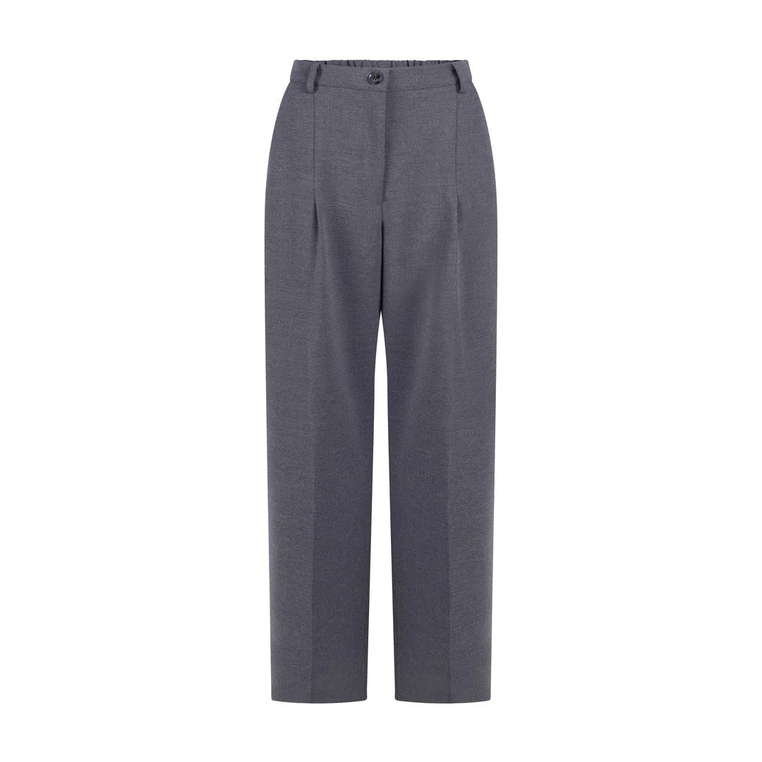 ANOTHER-LABEL PANTS MOORE PLEATED DARK GREY MELEE