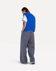 ANOTHER-LABEL PANTS MOORE PLEATED DARK GREY MELEE