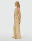 JOSH V JUMPSUIT MYRA WIDE LEG LIGHT CAMEL