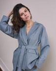 ANOTHER-LABEL BLAZER NANI L/S GREY MELEE