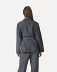 ANOTHER-LABEL BLAZER NANI L/S GREY MELEE