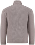 PAUL & SHARK PULLOVER TECH HALF-ZIP WOOL TYPHOON PLATINUM DETAILS TAUPE