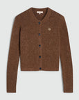 JOSH V VEST PAULINE STRAIGHT FIT DARK BROWN MELANGE
