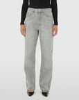 JOSH V JEANS PHEBE MID RISE MET STUDS GREY DENIM