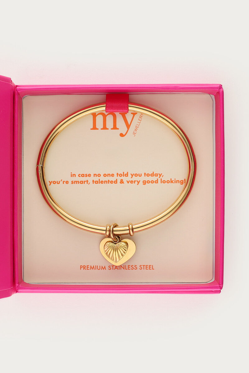 MY JEWELLERY ARMBAND GRATITUDE BANGLE MET HARTJES GOLD