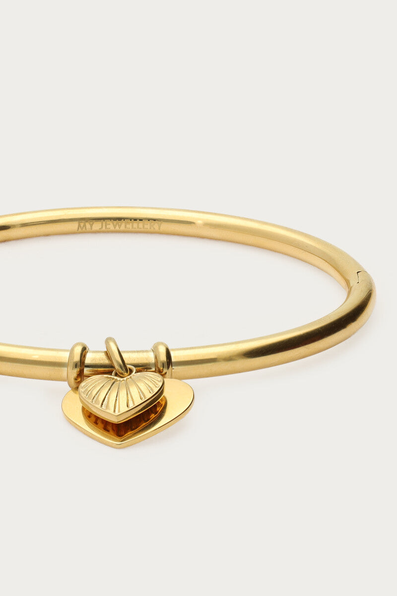 MY JEWELLERY ARMBAND GRATITUDE BANGLE MET HARTJES GOLD