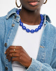 MY JEWELLERY KETTING CHUNKY KRALENKETTING BLUE