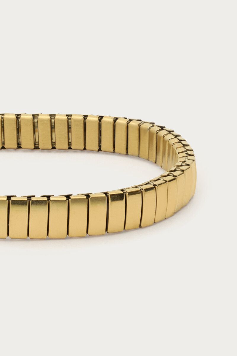 MY JEWELLERY ARMBAND ELASTIEK MET STREPEN SMALL GOLD