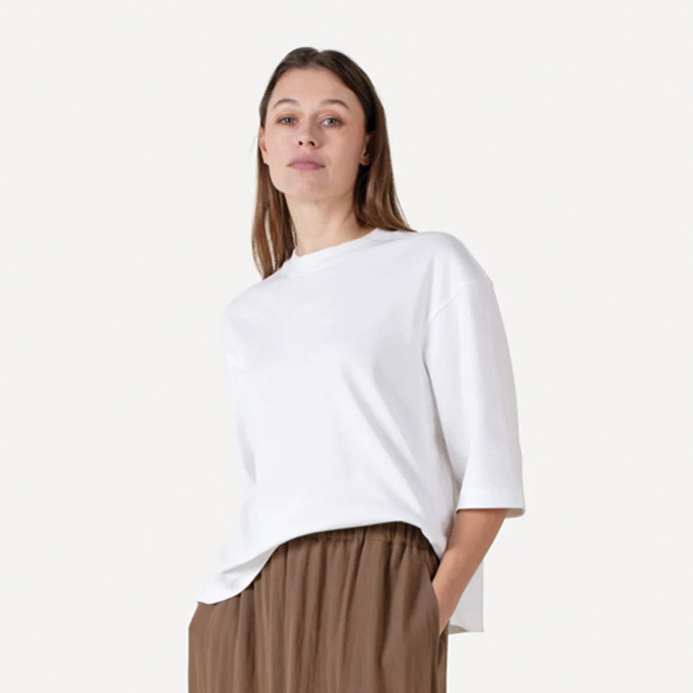 ANOTHER-LABEL T-SHIRT RAVENELLE TEE OFF WHITE