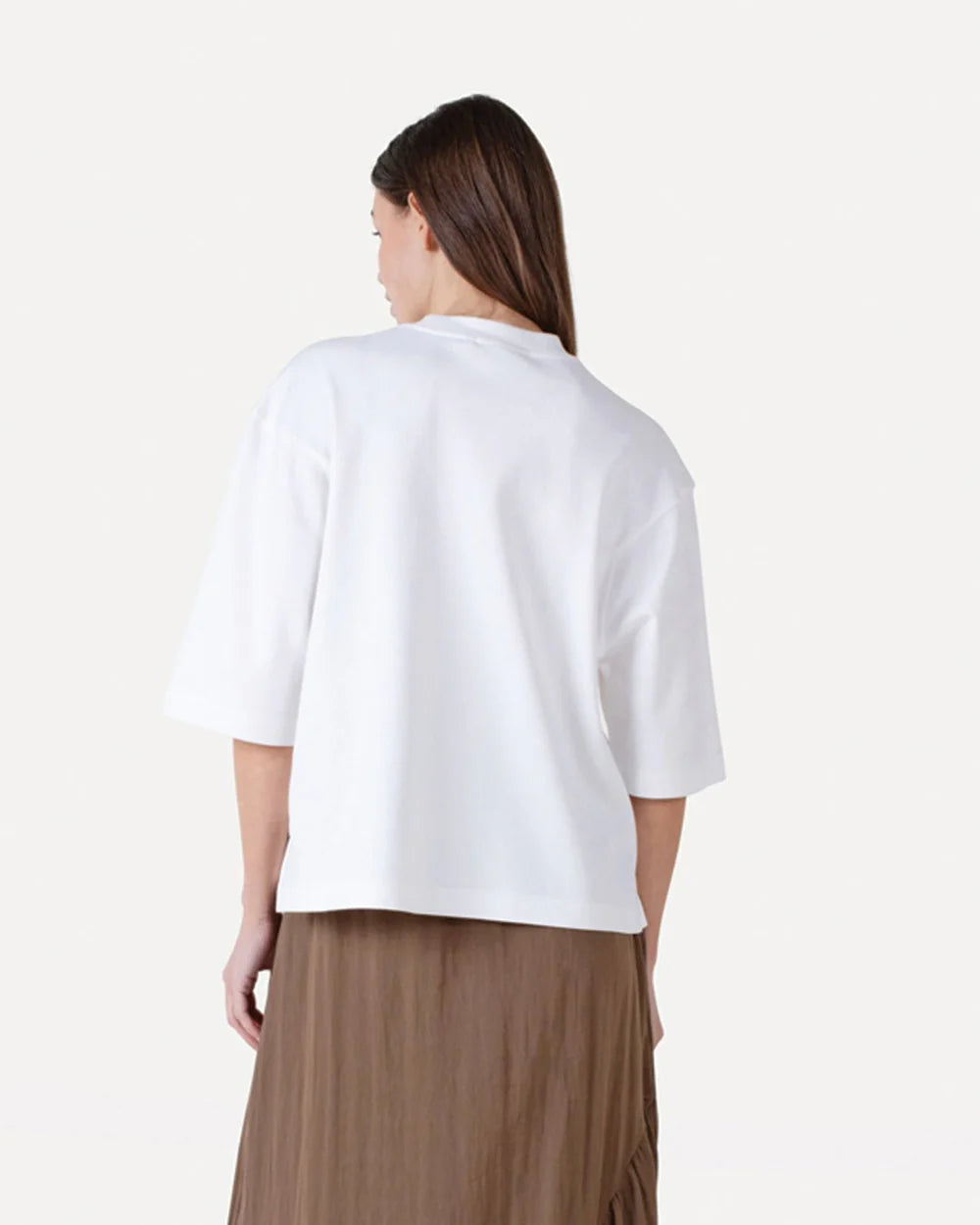 ANOTHER-LABEL T-SHIRT RAVENELLE TEE OFF WHITE