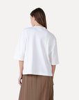 ANOTHER-LABEL T-SHIRT RAVENELLE TEE OFF WHITE