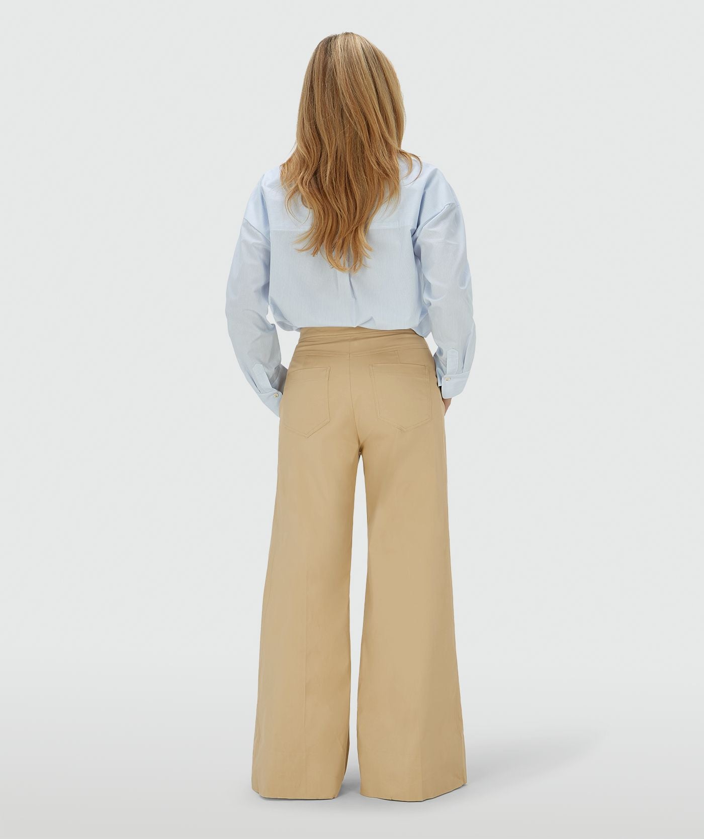 JOSH V PANTS REGINA MID RISE WIDE LEG LIGHT CAMEL