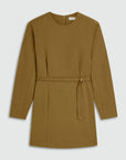 JOSH V JURK REVA DRESS MET SCHOUDERVULLING OLIVE GREEN