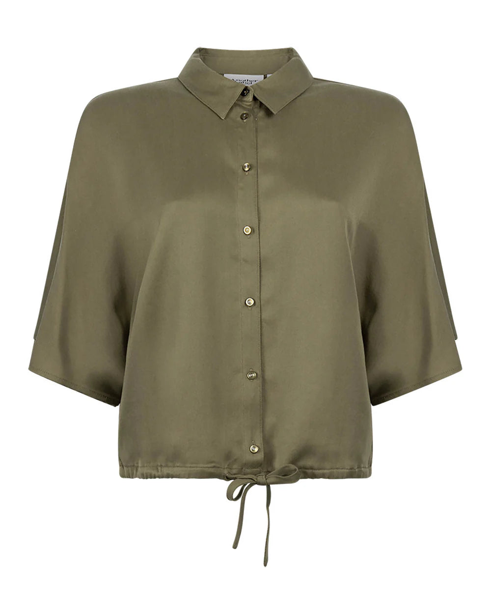 ANOTHER-LABEL BLOUSE RILA SHIRT S/S MARTINI OLIVE