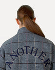 ANOTHER-LABEL JAS SARAH ANOTHER JACKET BLACK WHITE POMEGRANATE CHECK