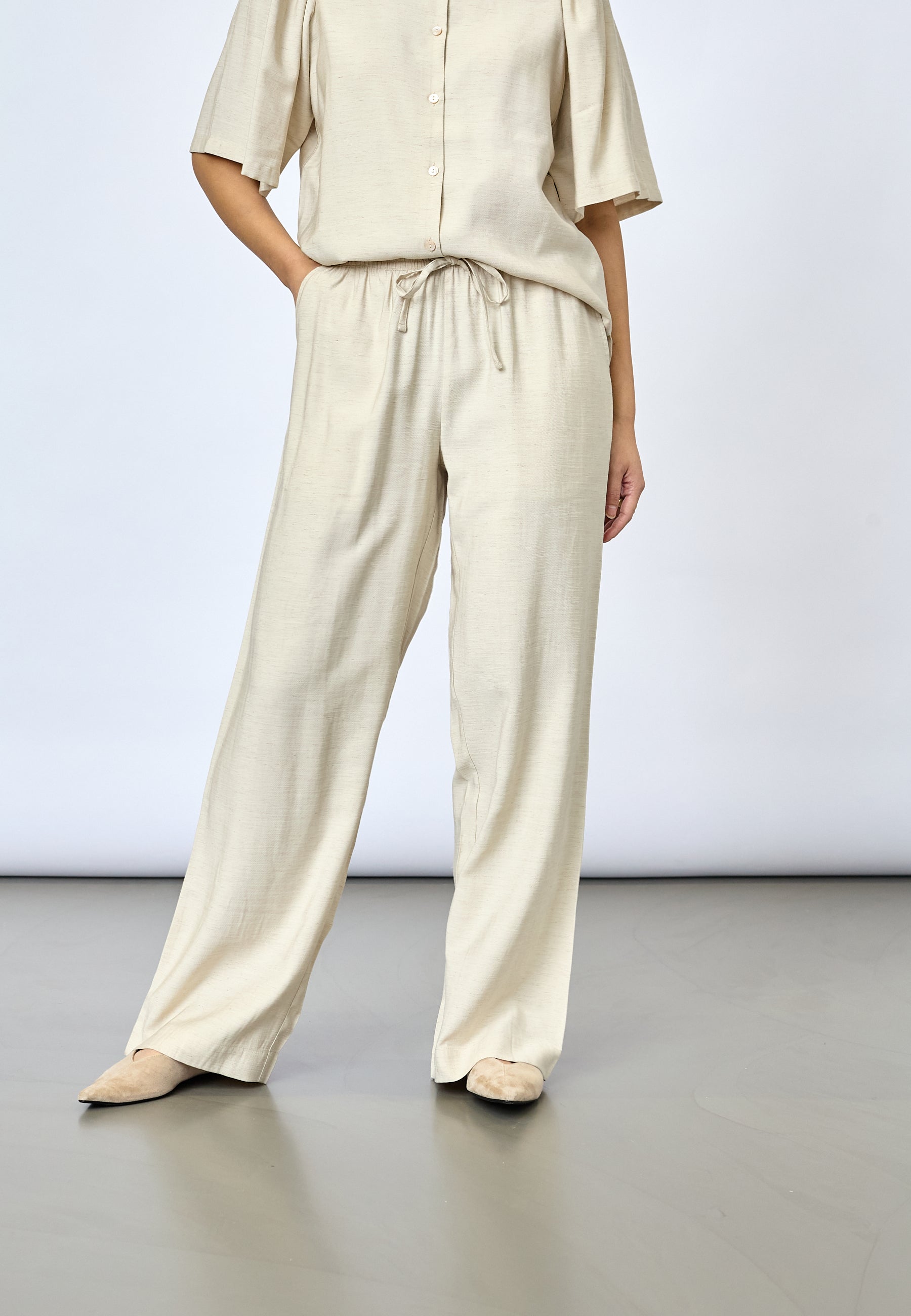 SISTERS POINT PANTS ELLA-PA54 SAND MELANGE