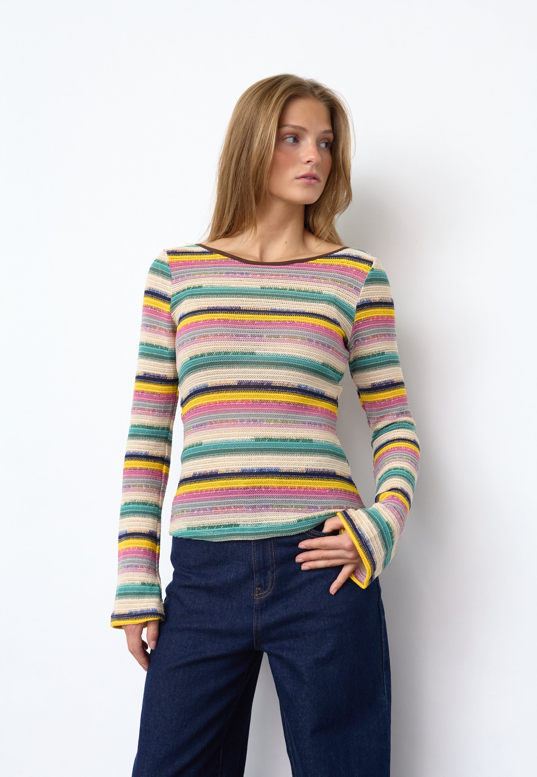 SISTERS POINT TOP EMILA-TOP MULTI STRIPES