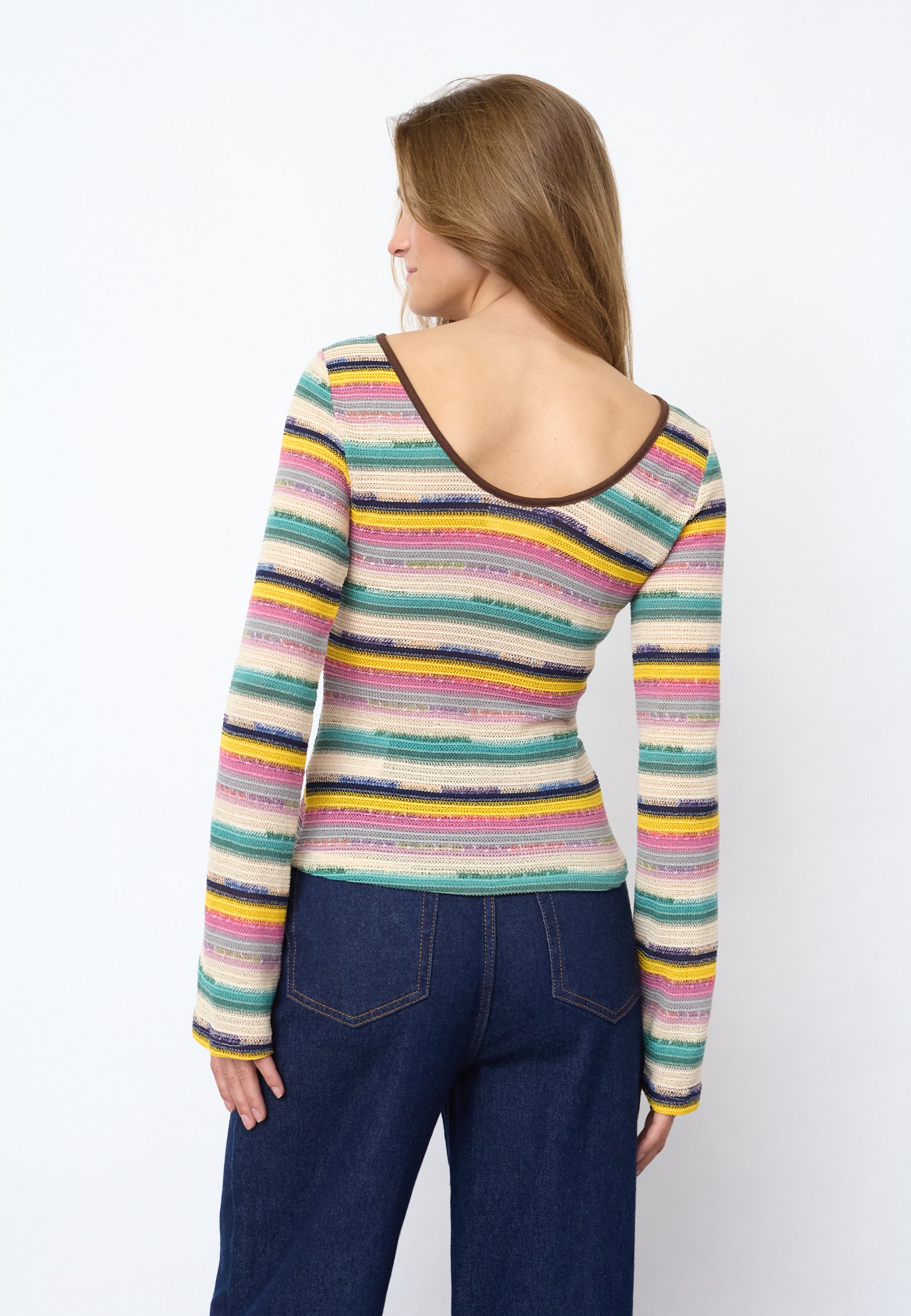 SISTERS POINT TOP EMILA-TOP MULTI STRIPES