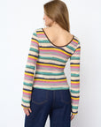 SISTERS POINT TOP EMILA-TOP MULTI STRIPES