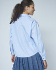 SISTERS POINT BLOUSE ETRAS-SH LIGHT BLUE