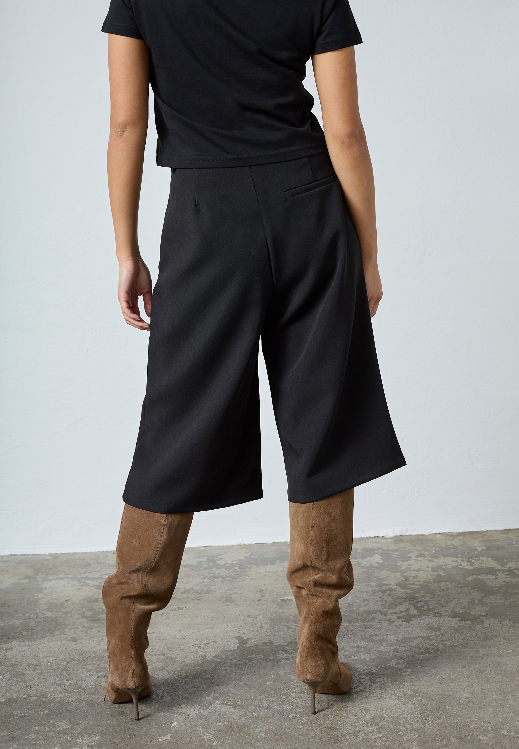 SISTERS POINT PANTS GREAT-L.SHO2 CULOTTE JORT BLACK