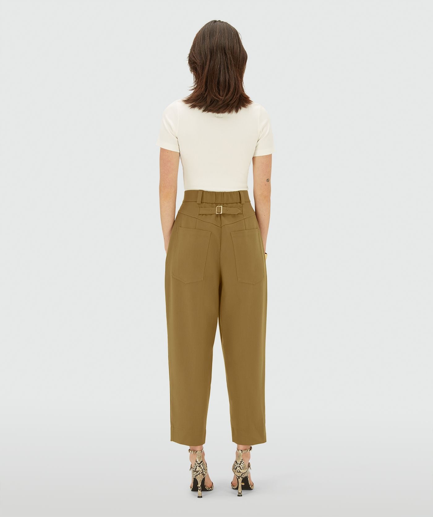 JOSH V PANTS SONYES OVERSIZED BALLOON FIT OLIVE GREEN