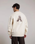 AEDEN SWEATER RUNEY WHITE CAP GREY